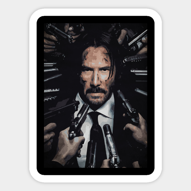 Wick John Wick Sticker Teepublic 3659